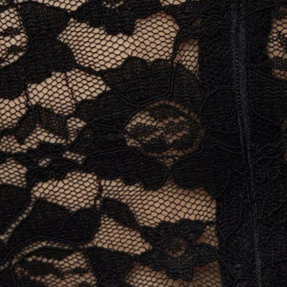 Dynamite Sheer Floral Lace Long Sleeve Jumpsuit – Size XS (NWT) - Picture 7 of 7